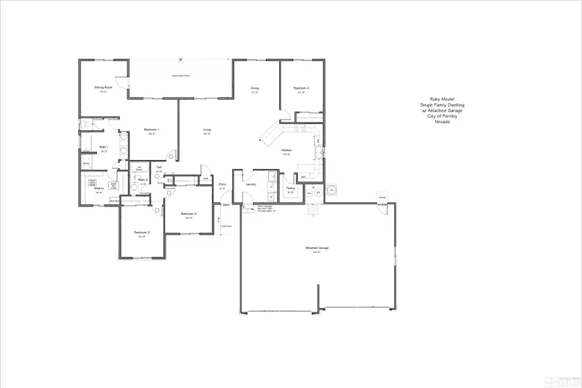 1363 Nevada Pacific Boulevard, Fernley, Nevada 89408, 4 Bedrooms Bedrooms, ,2 BathroomsBathrooms,Residential,For Sale,Nevada Pacific Boulevard,240003209