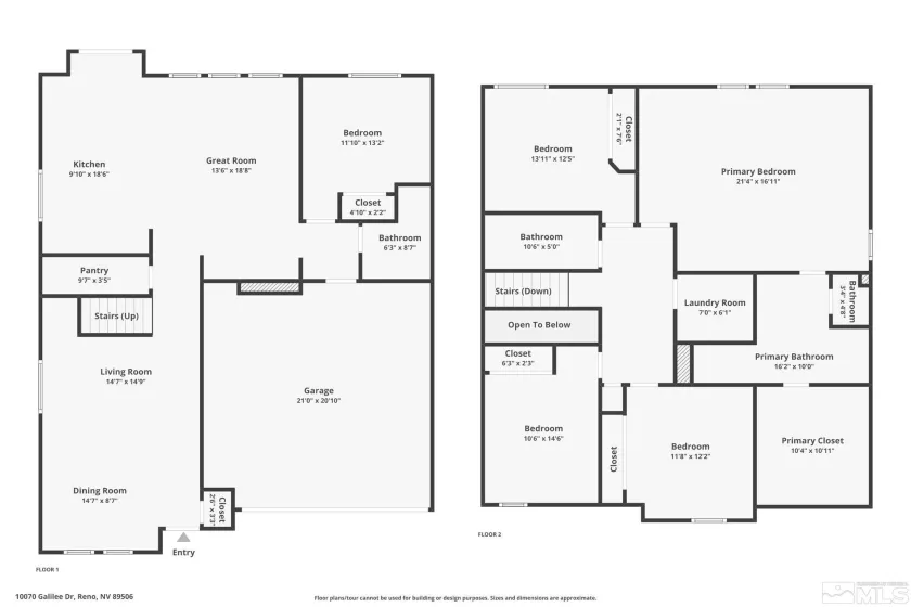 10070 Galilee Dr, Reno, Nevada 89506, 5 Bedrooms Bedrooms, ,3 BathroomsBathrooms,Residential,For Sale,Galilee Dr,240012750