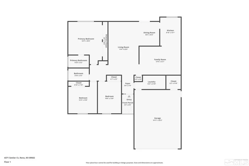 4371 Settler Ct, Reno, Nevada 89502, 3 Bedrooms Bedrooms, ,2 BathroomsBathrooms,Residential,For Sale,Settler Ct,240012960