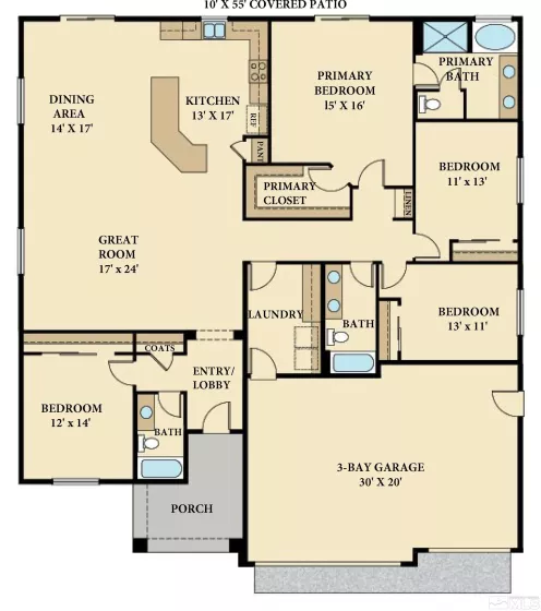 7375 Rutherford Dr, Reno, Nevada 89506, 4 Bedrooms Bedrooms, ,3 BathroomsBathrooms,Residential,For Sale,Rutherford Dr,240013291