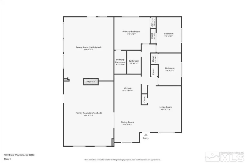 1600 Duke Way, Reno, Nevada 89502, 3 Bedrooms Bedrooms, ,2 BathroomsBathrooms,Residential,For Sale,Duke Way,240014159