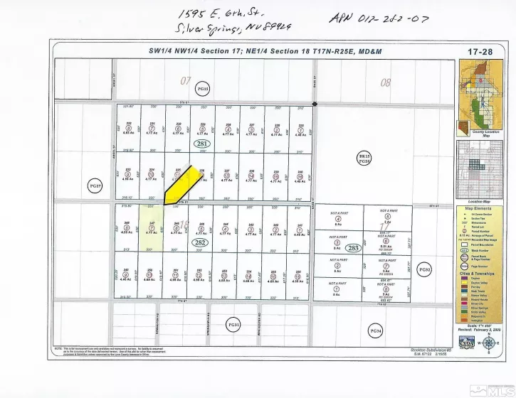 1595 E 6Th St, Silver Springs, Nevada 89429, ,Land,For Sale,E 6Th St,240014193