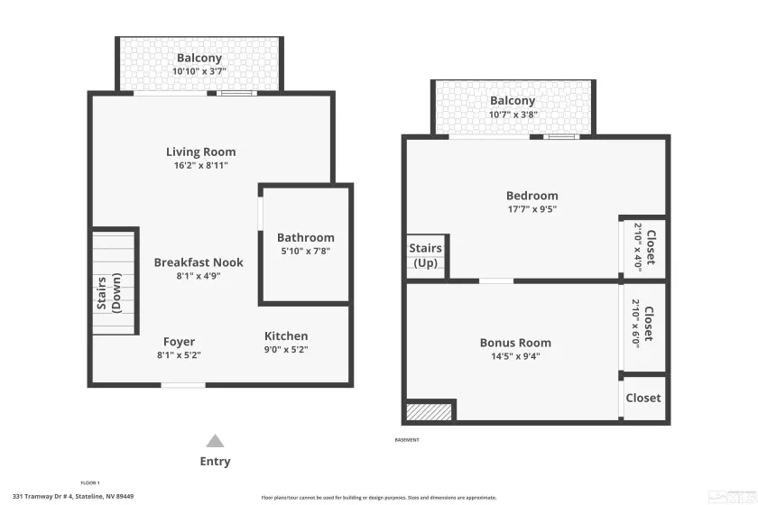 331 Tramway, Stateline, Nevada 89449, 1 Bedroom Bedrooms, ,1 BathroomBathrooms,Residential,For Sale,Tramway,250000682